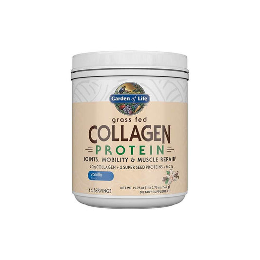Garden of Life Grass Fed Collagen Protein Vanilla 19.75 (560g) Powder