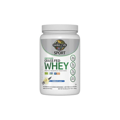 Garden of Life Sport Certified Grass Fed Whey Powder - Vanilla 660g