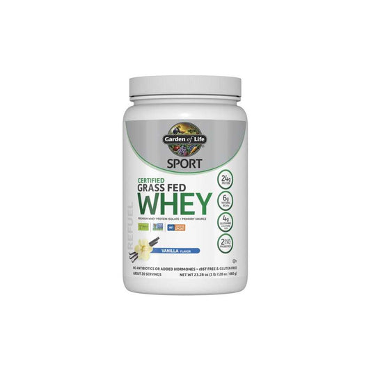 Garden of Life Sport Certified Grass Fed Whey Powder - Vanilla 660g