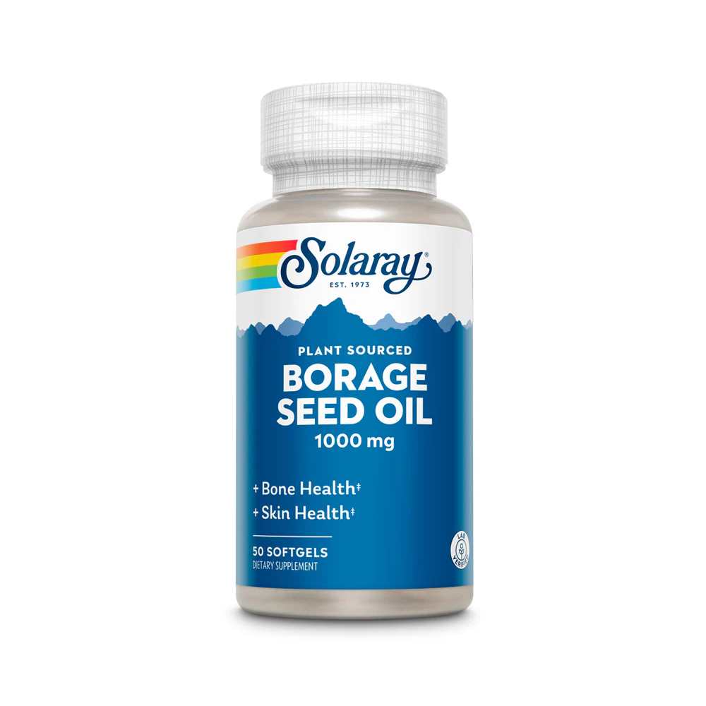 Solaray Borage Seed Oil Gla 1000mg 50 Softgels
