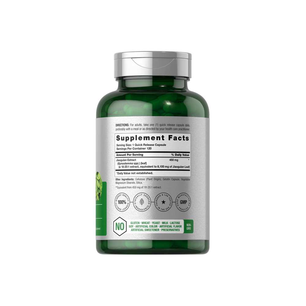 Horbäach Jiaogulan 8100mg | 120 Capsules