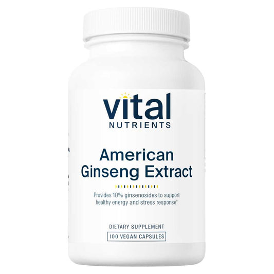 Vital Nutrients American Ginseng Extract 250mg 100 Caps