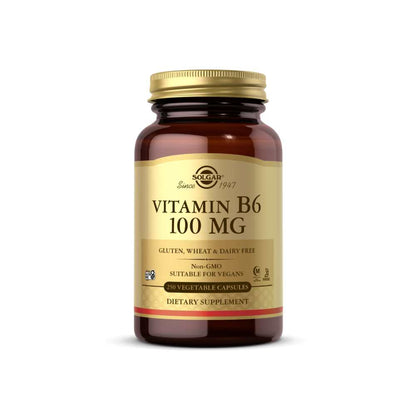 Solgar Vitamin B6 100 Mg 100 Vegetable Capsules