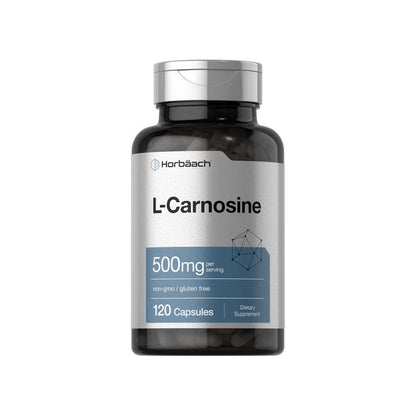 Horbäach L-Carnosine 500mg per Serving | 120 Capsules
