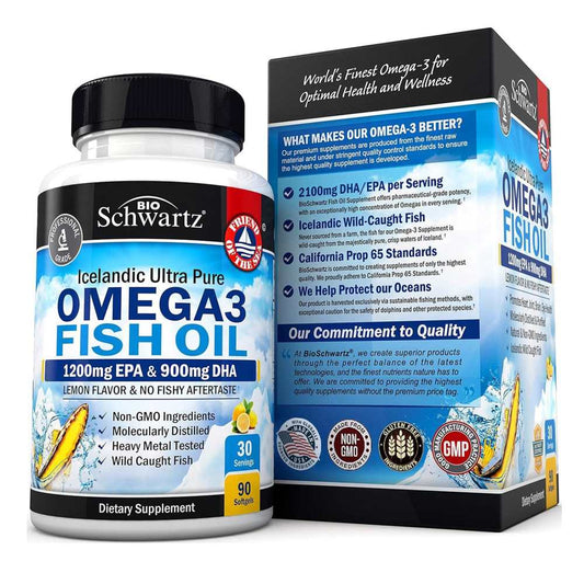 Bio Schwartz Omega-3 Fish Oil – 90 Softgels