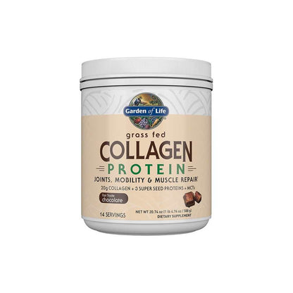 Garden of Life Grass Fed Collagen Protein Chocolate 20.74oz (588g) Powder
