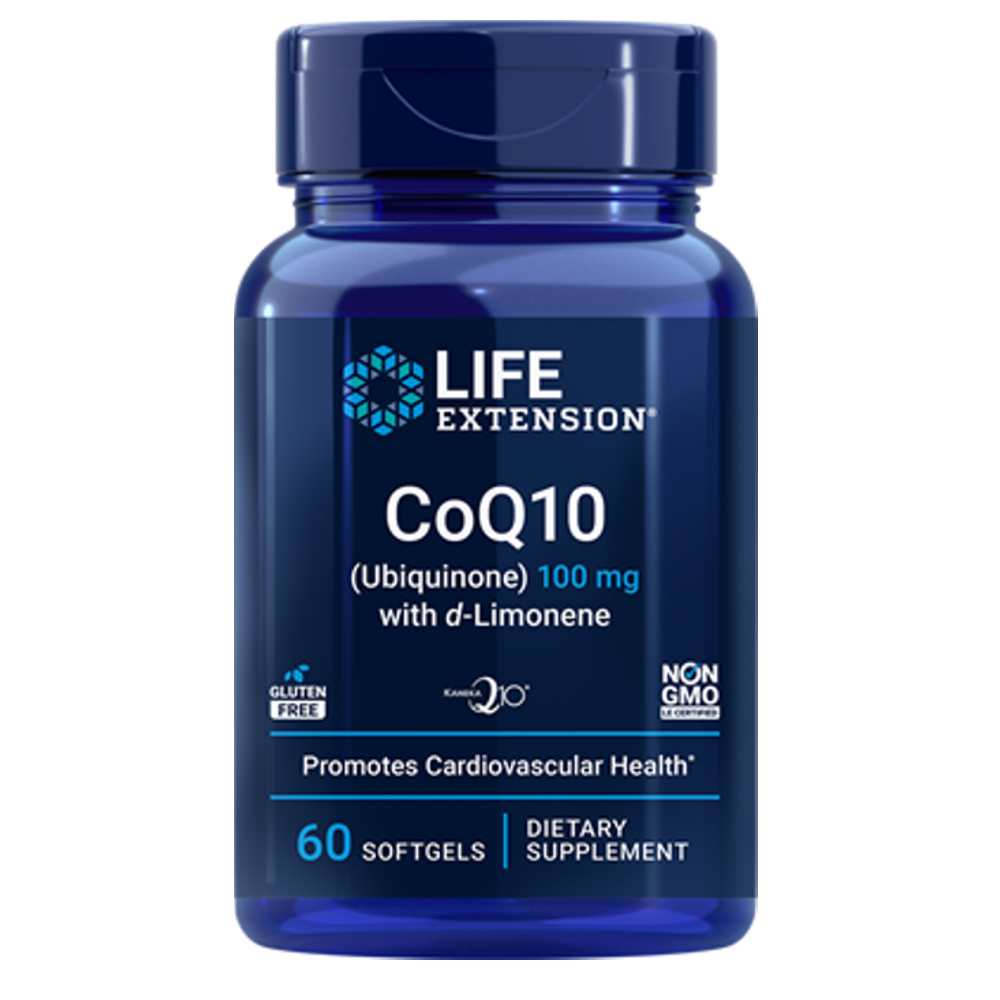 Life Extension Co Q10 (ubiquinone) with D-Limonene 100 Mg – 60 Softgels