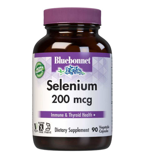 Bluebonnet Selenium 200mcg – Daily Trace Mineral | 90 Capsules