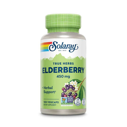 Solaray Elderberry Berry & Flower 450mg 100 Caps
