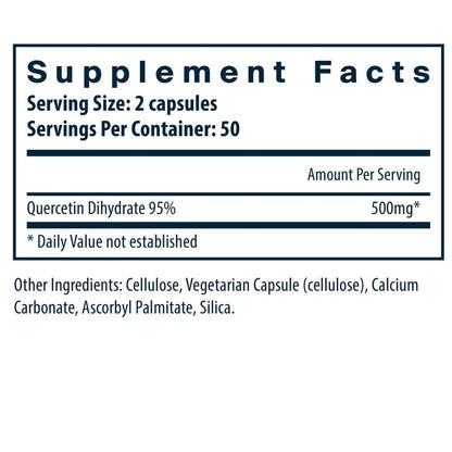 Vital Nutrients Quercetin 250mg 100 Caps