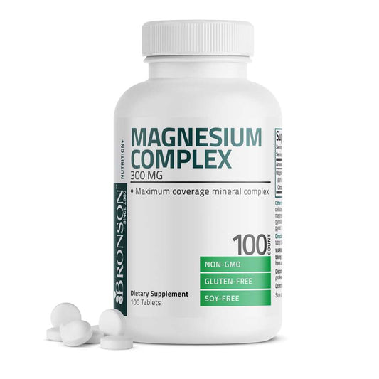 Bronson Vitamins Magnesium Complex Maximum Coverage - 300 Mg 100 Tabs