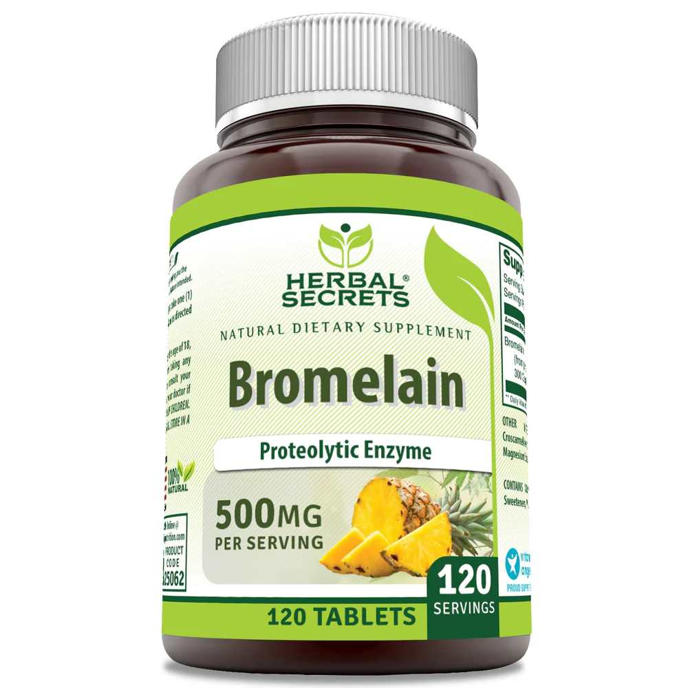 Herbal Secrets Bromelain 500 Mg 120 Tablets
