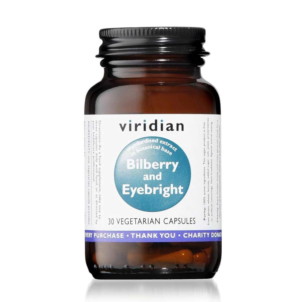 Viridian Bilberry & Eyebright – 30 Vegetarian Capsules