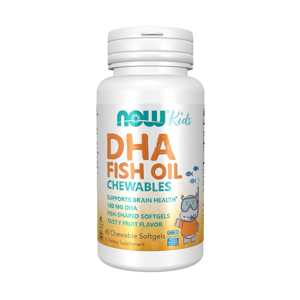 Now Foods Dha Fish Oil Chewables – 100mg Dha – Brain Health Support – 60 Softgels