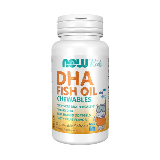 Now Foods Dha Fish Oil Chewables – 100mg Dha – Brain Health Support – 60 Softgels