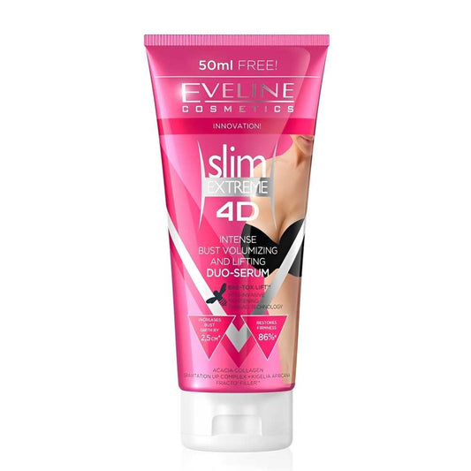 Eveline Slim Extreme 4 D Intense Bust Volumizing & Lifting Duo-Serum – 50ml Free, 86% Efficiency