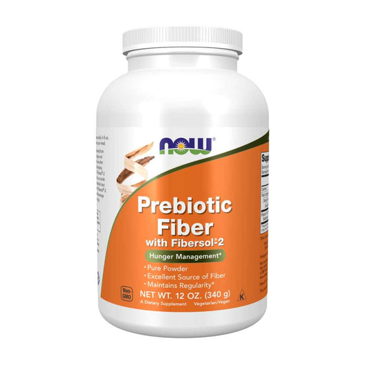 Now Foods Prebiotic Fiber Powder – 340g – Maintains Regularity & Supports Gut Health