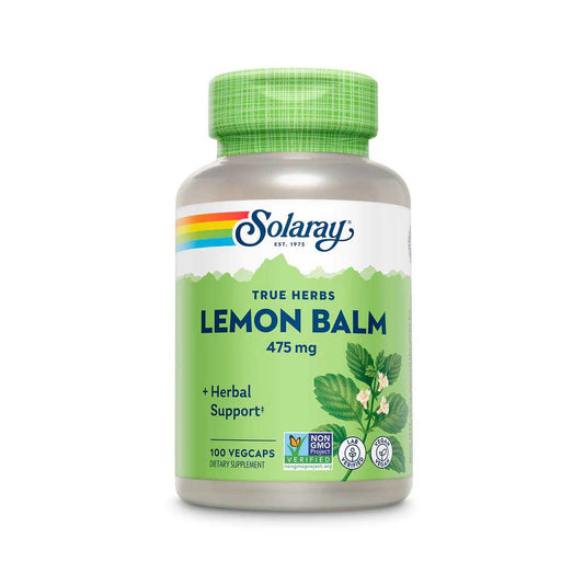 Solaray Lemon Balm Aerial 475mg 100 Caps