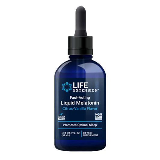 Life Extension Fast-Acting Liquid Melatonin (Citrus-Vanilla) – 2 fl oz