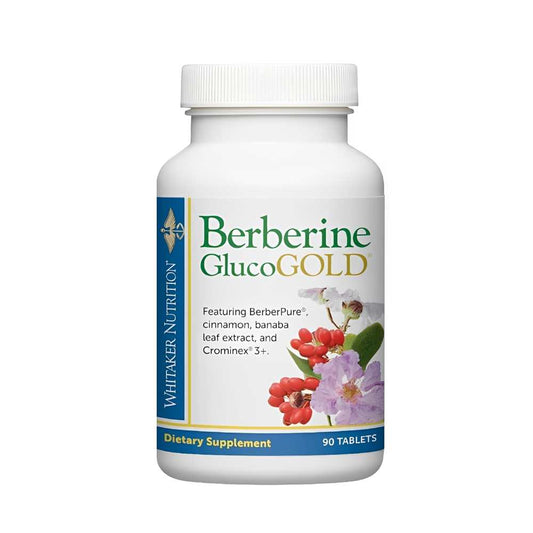 Whitaker Nutrition Berberine Gluco Gold – with Berber Pure, Cinnamon & Banaba Leaf – 90 Tablets