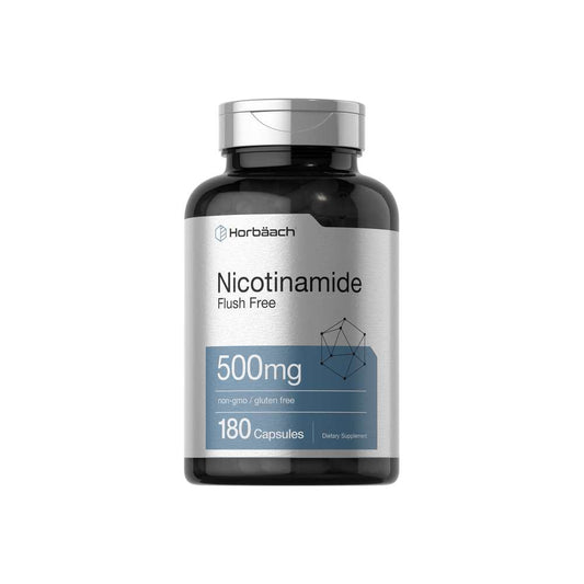 Horbäach Nicotinamide 500mg | 180 Capsules