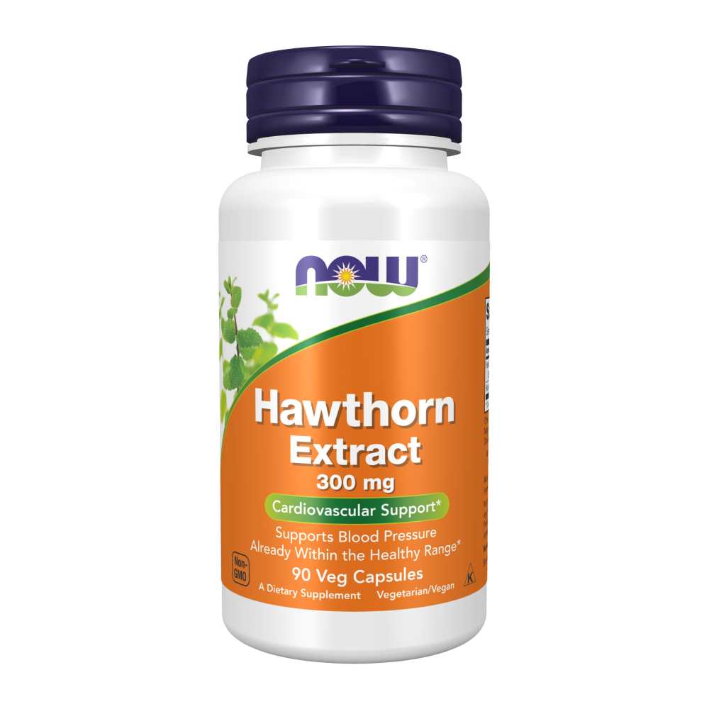 Now Foods Hawthorn Extract 300 Mg – Cardiovascular Support – 90 Veg Capsules