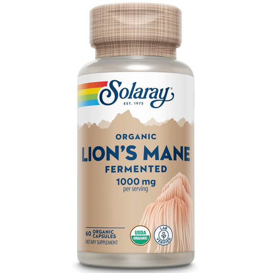 Solaray Fermented Lion's Mane Mushroom 1000mg 60 Caps