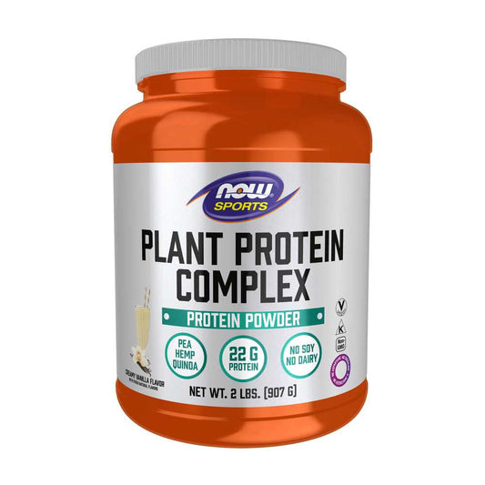 Now Sports Plant Protein Complex, Creamy Vanilla Powder 907g