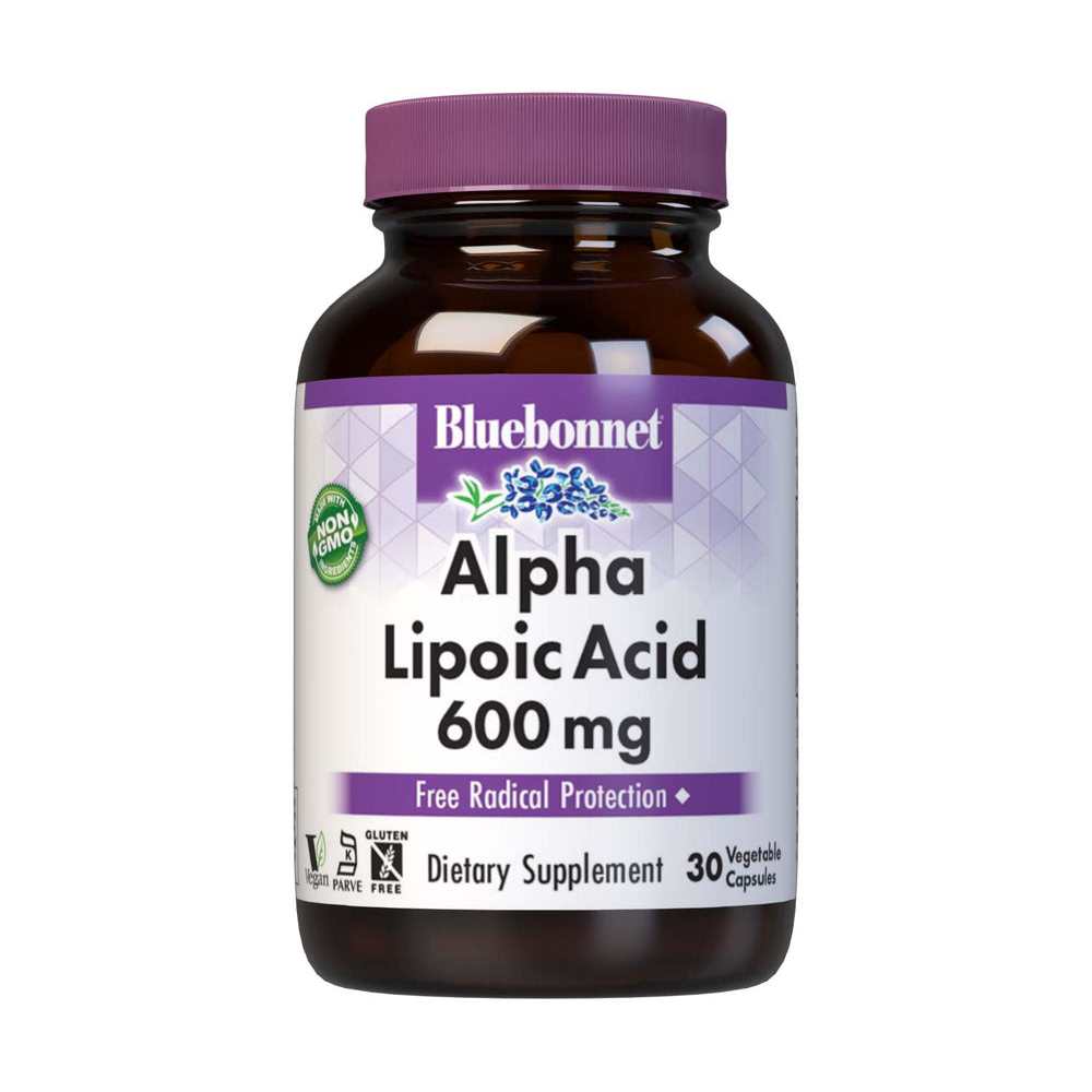 Bluebonnet Nutrition Alpha Lipoic Acid 600 Mg 30 Caps