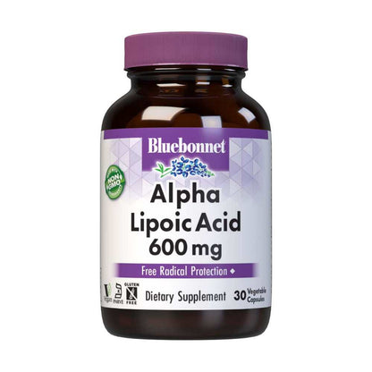 Bluebonnet Nutrition Alpha Lipoic Acid 600 Mg 30 Caps