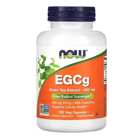 Now Foods Eg Cg Green Tea Extract 400mg – Antioxidant & Cellular Health Support (180 Veg Capsules)