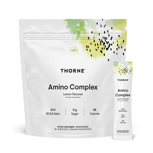 Thorne Amino Complex Lemon – 2:1:1 Bcaa, 30 Stick Packs