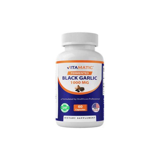 Vitamatic Fermented Black Garlic Extract 1000 mg 60 Capsules