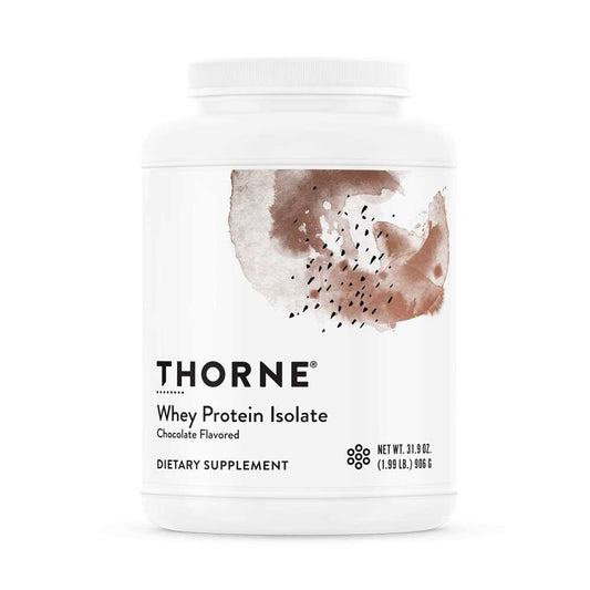 Thorne Whey Protein Isolate – Chocolate (31.9 Oz / 30 Servings)