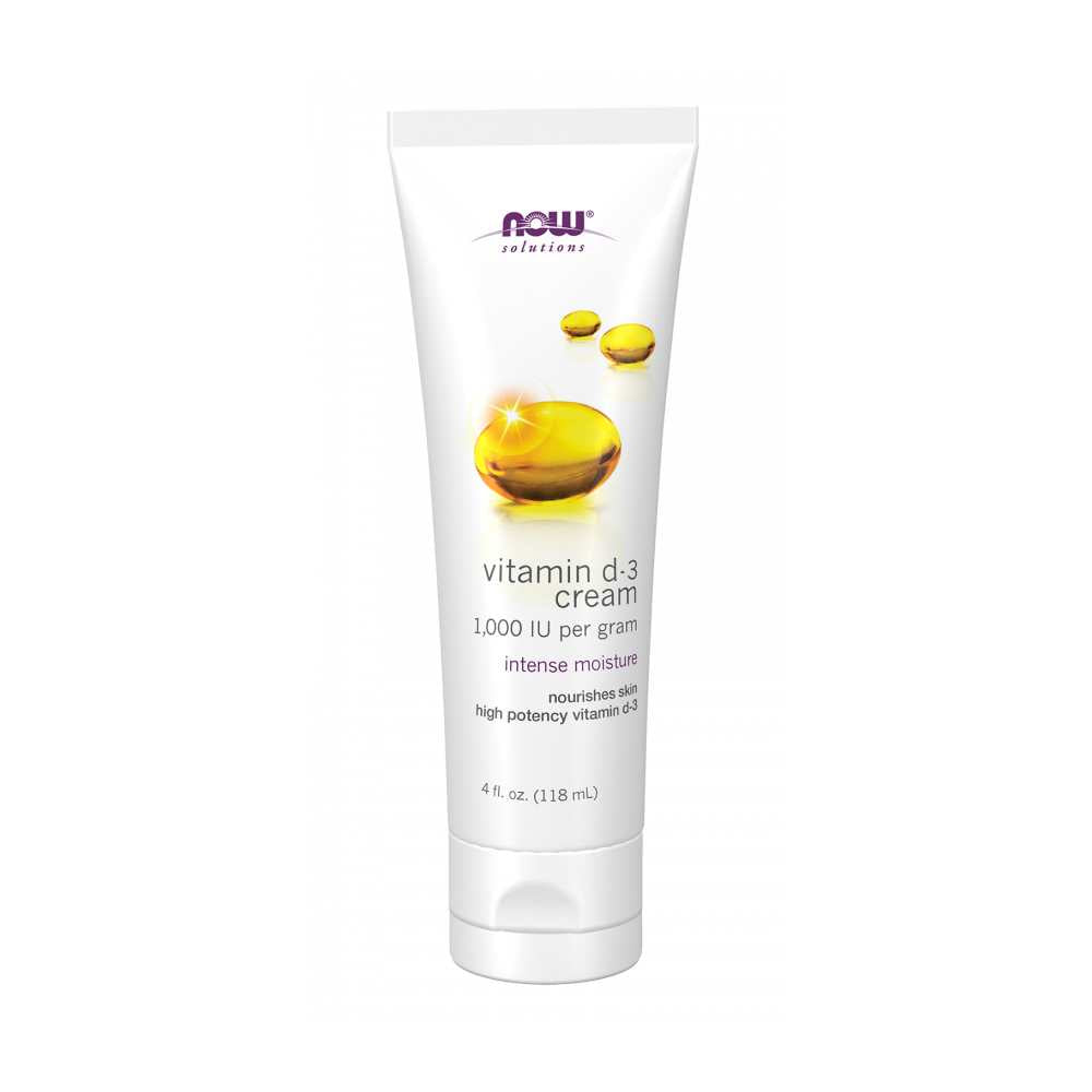 Now Foods Vitamin D-3 Cream – 1,000 Iu per Gram Moisturizing Formula – Skin Support Cream – 118 G