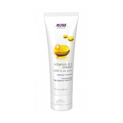 Now Foods Vitamin D-3 Cream – 1,000 Iu per Gram Moisturizing Formula – Skin Support Cream – 118 G