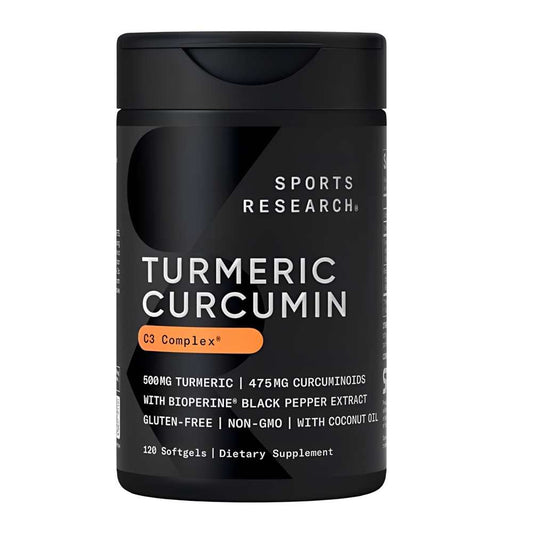 Sports Research Turmeric Curcumin C3 Complex – 120 Softgels