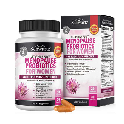 Bio Schwartz Menopause Support Probiotics for Women – 30 Capsules