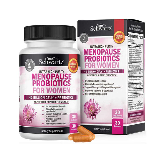 Bio Schwartz Menopause Support Probiotics for Women – 30 Capsules