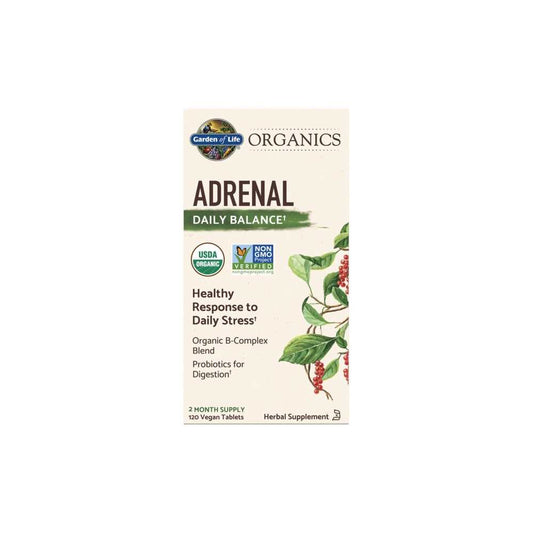 Garden of Life Organics Adrenal Daily Balance† 120 Tablets