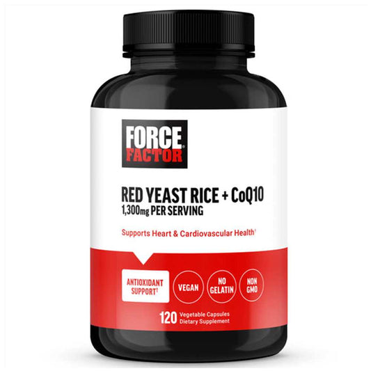 Force Factor Red Yeast Rice + Co Q10 – 120 Capsules