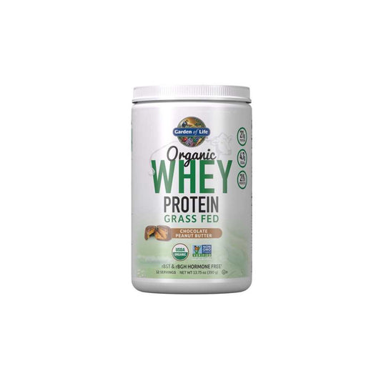 Garden of Life Organic Whey Protein Peanut Butter Chocolate 13.75oz (390g) Powder