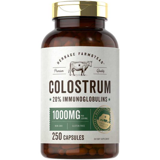 Herbage Farmstead Colostrum 1000mg per serving | 250 Capsules