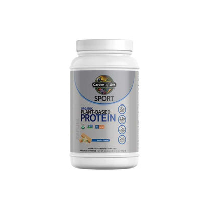 Garden of Life Sport Organic Plant-Based Protein Powder - Vanilla 855g