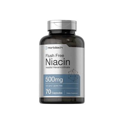 Horbäach Niacin Flush Free 500mg | 70 Capsules
