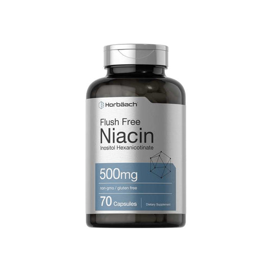 Horbäach Niacin Flush Free 500mg | 70 Capsules