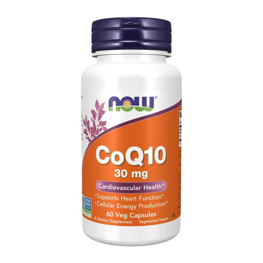 Now Foods Co Q10 30 Mg – Cardiovascular Health & Energy Support – 60 Veg Capsules