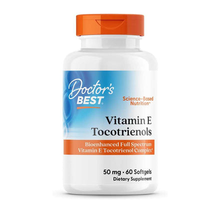 Doctor's Best Vitamin E Tocotrienols 50mg Softgels 60 Count