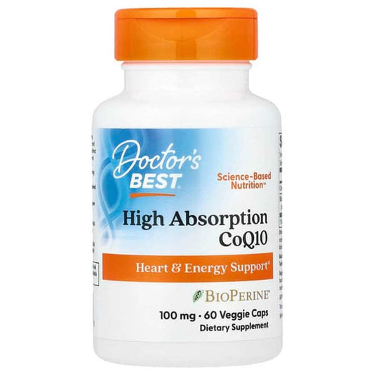Doctor's Best High Absorption CoQ10 with BioPerine, 100 mg, 60 Veggie Caps