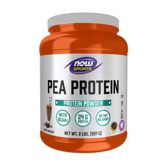 Now Sports Pea Protein, Creamy Chocolate Powder 907g